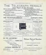 The Telegraph Herald, Schuetzen Park, Bartels Hotel, Frederich A. Gniffke, Geo. Marshall
